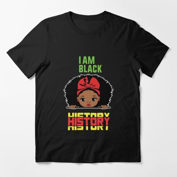 Unbranded Tops - Black History Month I Am Black History Tee